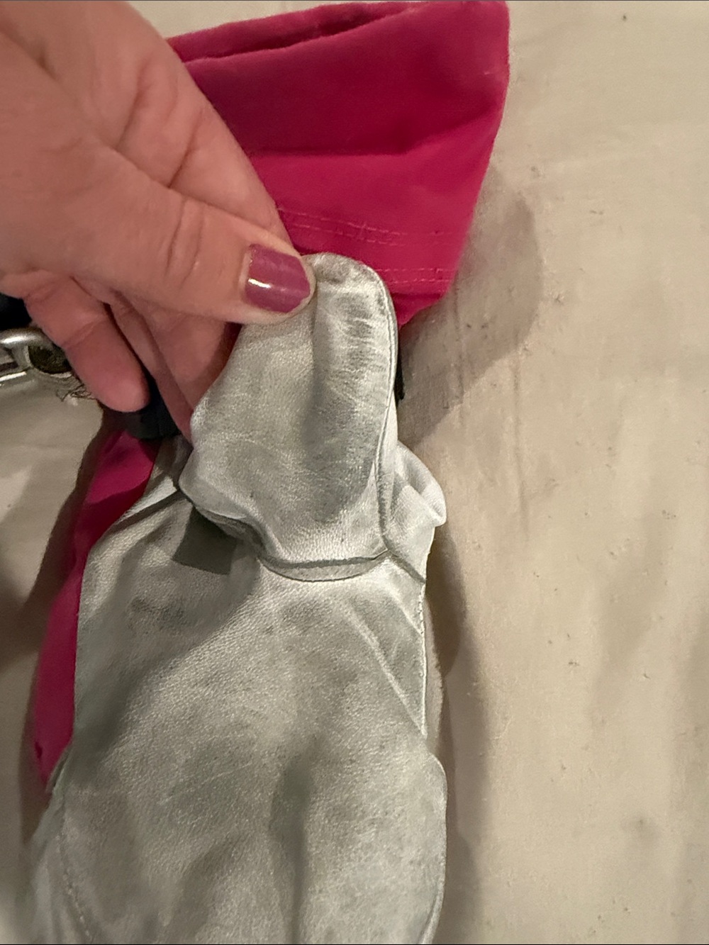 Hestra Kids Mittens in Pink and Silver - Picture 13 of 13